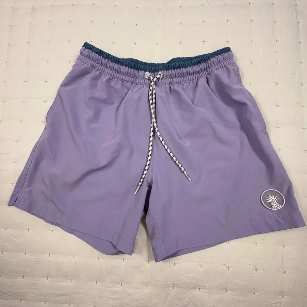 Chubbies Classic Swim Trunks Men's S Lavender Preppy Beach Pool Summer